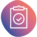 Icon of Tick List on Clipboard